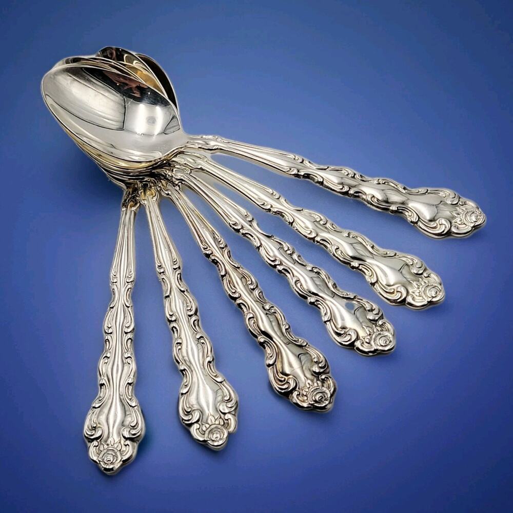 ONEIDA Community Beethoven Silverplate Baroque Vintage Set 6